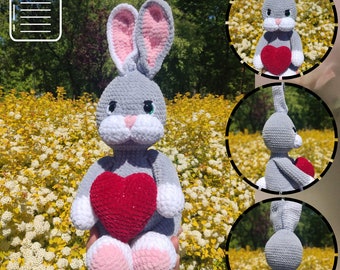 Amigurumi Bunny Crochet Pattern: Plush Easter Rabbit (PDF Pattern)