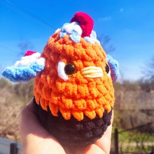 Amigurumi Egg Chicken Pattern, Chubby Chicken, Easter Chicken, Crochet Bird, Crochet Animals, Easy crochet pattern, Easter decor
