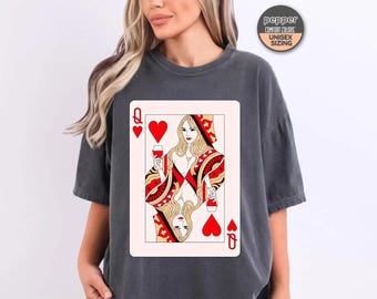 Queen Of Hearts Shirt, Red Queen Shirt, Queen Shirt, Unisex Comfort Colors® 1717 Shirt