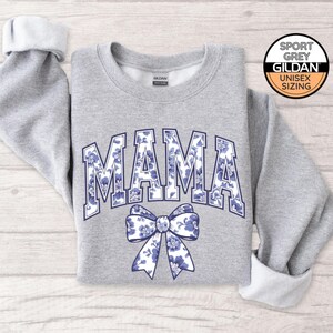 Toile De Jouy Ribbon Mama Sweatshirt