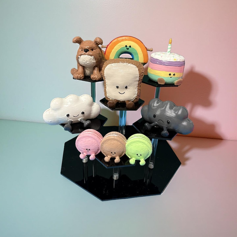 REA Polaroid fotohållare för Instax | Mjukisdjursdisplay i Jellycat-stil | Handmålad och 3D-utskriven | Unik presentidé för samlare bild 7