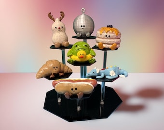 12 cm Polaroid-fotohållare till Instax | Mjukisdjursdisplay i Jellycat-stil | Handmålad och 3D-utskriven | Unik presentidé för samlare