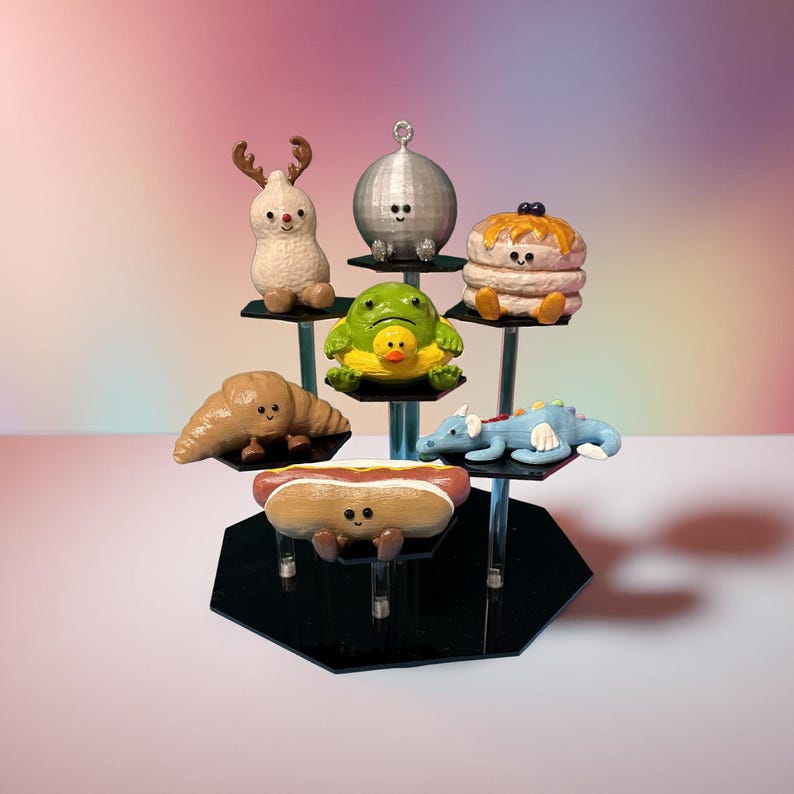 REA Polaroid fotohållare för Instax | Mjukisdjursdisplay i Jellycat-stil | Handmålad och 3D-utskriven | Unik presentidé för samlare bild 12