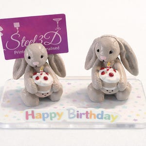REA Polaroid fotohållare för Instax | Mjukisdjursdisplay i Jellycat-stil | Handmålad och 3D-utskriven | Unik presentidé för samlare bild 8
