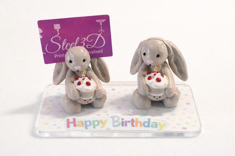 REA Polaroid fotohållare för Instax | Mjukisdjursdisplay i Jellycat-stil | Handmålad och 3D-utskriven | Unik presentidé för samlare bild 8