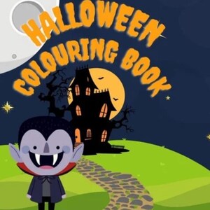 Halloween colouring book