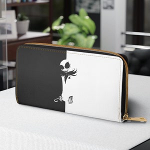 Jack Skellington Zipper Wallet - Nightmare Christmas Gift for Fans