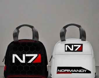 Mass Effect N7 Thermal Insulated Lunch Bag - Perfect for Fans and Everyday Use