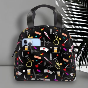 Sac à lunch isotherme Nurse Doctor pour le travail, le pique-nique et le pique-nique