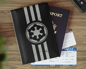 Galactic Empire Passport Cover, Jedi Passport Holder , Gray Jedi Geek Gift,