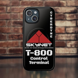 Cyberdyne Skynet T-800 iPhone Case: Tough Magnetic Sci-Fi Gift