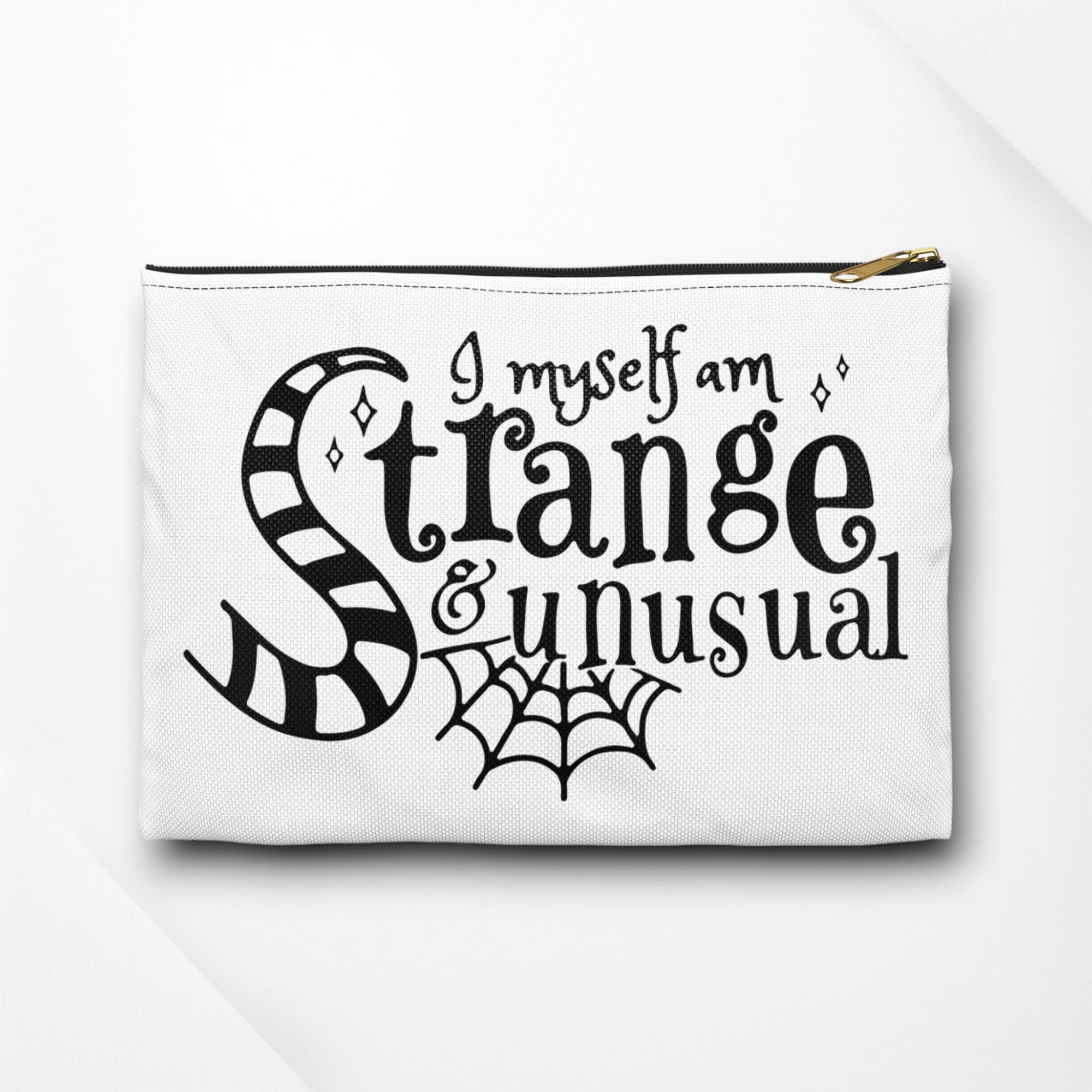 Beetlejuice Accessory Pouch: Strange & Unusual Cosmetic Bag - Etsy