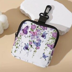 Schmetterlings-Münztasche - Reißverschlussbeutel für Münzen & das Nötigste