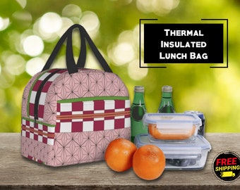 Insulated Thermal Lunch Bag, Work Lunch Bag, Travel Lunch Bag, Work Office Picnic School Nursery, Free Shipping