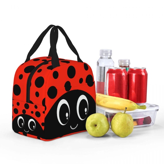 Ladybug Cooler Lunch Box - Portable Insulated Thermal Food Bag for