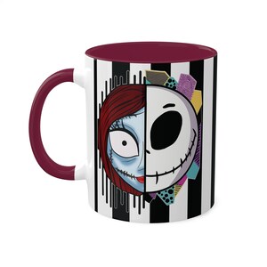 Jack and Sally Mugs, The Nightmare Before Christmas Mug, Jack Skellington, Loving Gift Ideas image 10