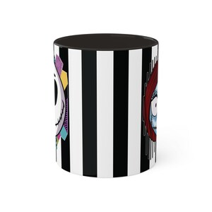 Jack and Sally Mugs, The Nightmare Before Christmas Mug, Jack Skellington, Loving Gift Ideas image 4