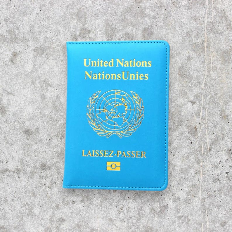 UN-Passhülle: UN-Passinhaber Blue