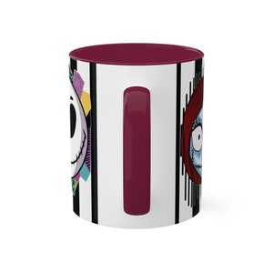 Jack and Sally Mugs, The Nightmare Before Christmas Mug, Jack Skellington, Loving Gift Ideas image 9