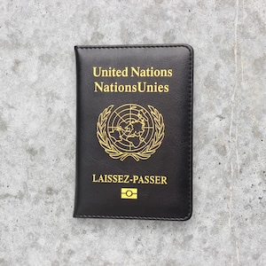 UN-Passhülle: UN-Passinhaber Black