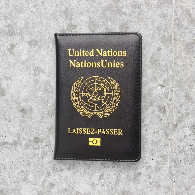 UN-Passhülle: UN-Passinhaber Black