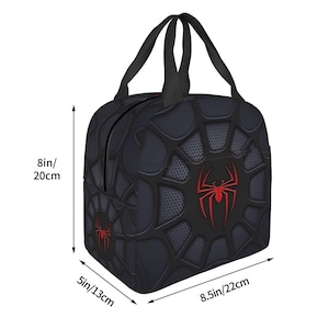 Super Hero Lunch Bag Cartoon Waterproof Insulated Lunch Box Comics Hero Theme Reusable Lunch Cooler Bag for Office School Picnic Workout image 7