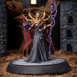 3D Printed Wizard Sorcerer Miniature 3inch