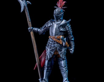 3D Printed Set of 9 Knight Guards Miniatures