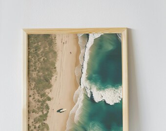 Vintage Photograph Beach Prints, Coastal Wall Art, Preppy Prints, Trendy Wall Art, Bar Cart Art, Retro Print, Surf Art
