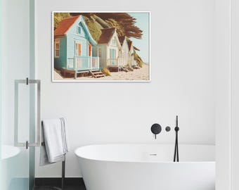 Retro Dream House Beach Photograph, Vintage Beach Prints, Coastal Wall Art, College Apartment Decor, Palm Tree Print, Digital Download