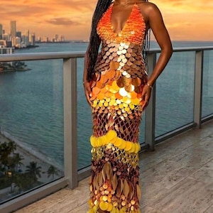 orange festival dress SHEIN PETITE Summer Vacation Spaghetti Strap Tie-Up Bodycon Orange Hibiscus  Print Dress, Suitable For Beach Outfit, Hawaiian Floral Music Festival  ,Petite Women