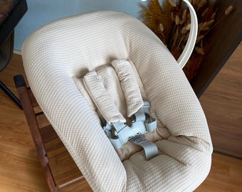 Housse de coussin Stokke pour nouveau-né - Beige gaufré - Amovible - Cuscino