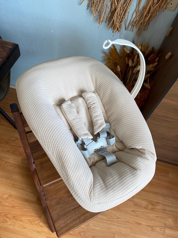 Hoes voor Newborn set van stokke - beige wafel - afneembaar- cushion- cuscino