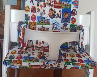 Ensemble de coussins pour la chaise haute Stokke Tripp Trapp - amovible - Paw Patrol - chiots