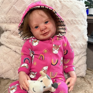 Reborn baby Realborn baby Eliza Reborn kit Rooted hair Genesis coloured Vinyl doll Reborn doll Realistic doll