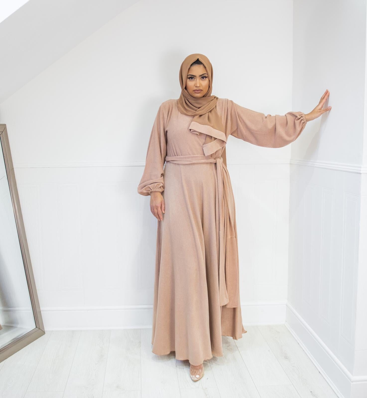Amal Abaya Outer - Coal
