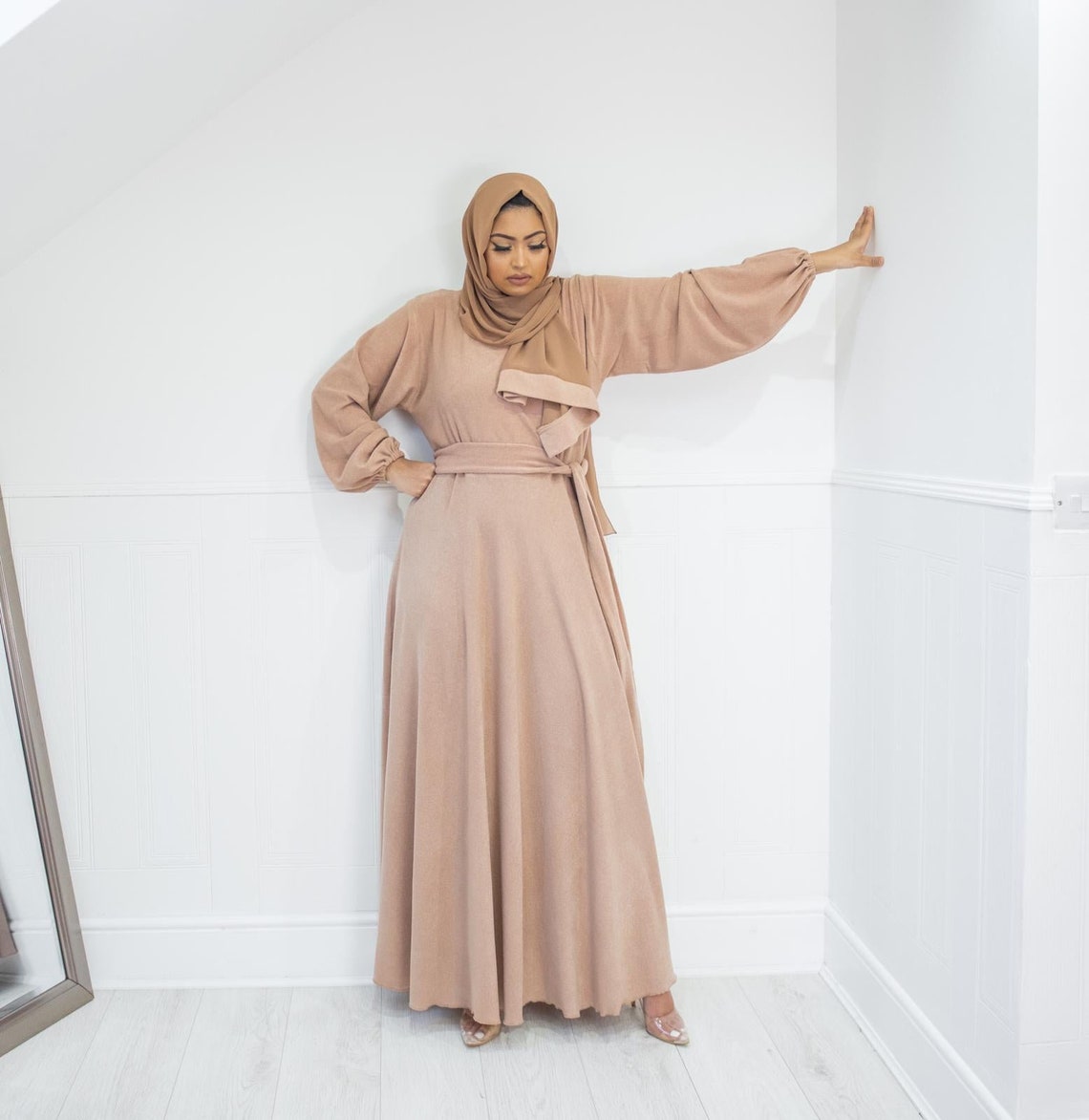 Amal Abaya Inner - Coal