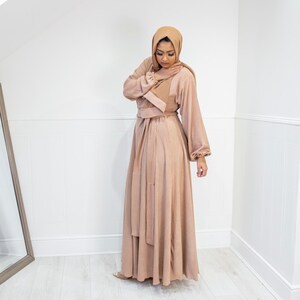 Amal Abaya Outer - Beetroot