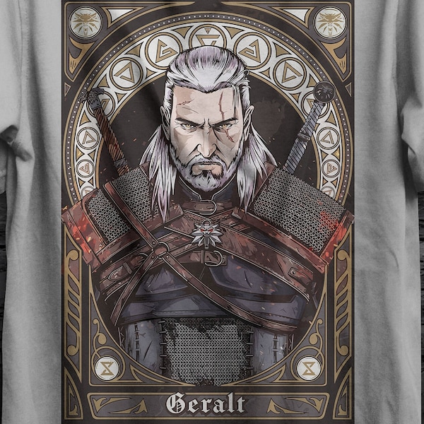 Geralt Of Rivia Shirt, Witcher Geralt, Geralt, The Witcher, The Witcher Shirt, The Witcher 3, Fantasy, The Witcher Art, The Witcher Poster