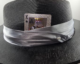 Cappellino da baseball ibrido Fedora NY x LA - Tesa in poliestere, cappello Fedora vintage unisex classico in feltro con tesa larga e fascia a nastro - Italia