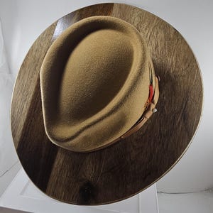 Stylish Wide wood brim fedora, gift for Men, gift for women, free shipping in USA