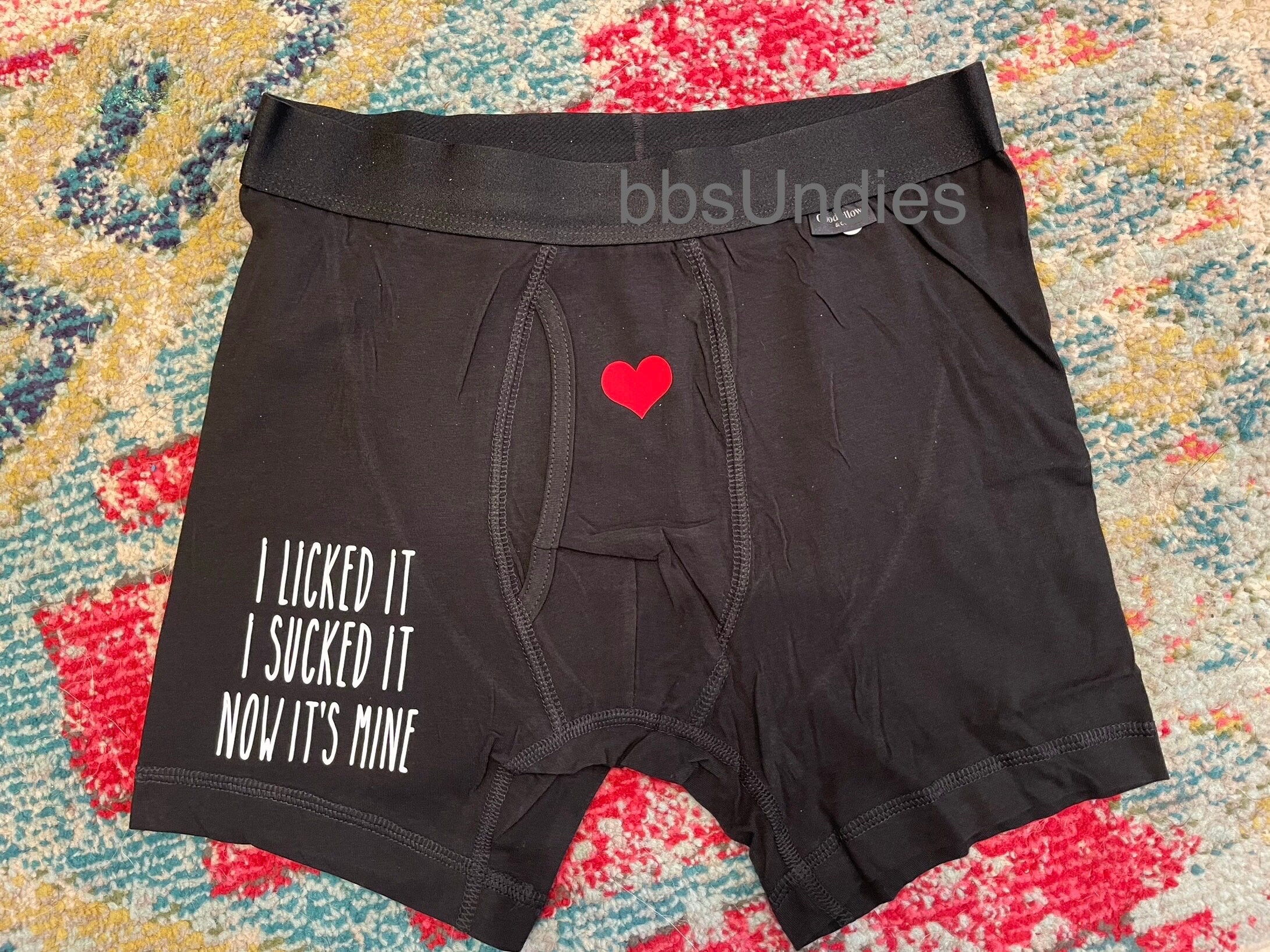 SEXY Custom Mens Boxer Briefs, Personalized Underwear-bj Day