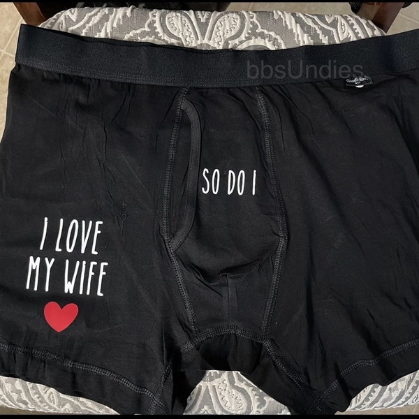 Sexy FUN mens boxer briefs, Personalized custom underwear-stocking stuffer, anniversary, birthday, Father’s Day, military care package