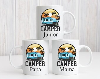 Camper Tasse, Tasse Geschenk, Tasse Camping, Tasse mit Spruch, Camping, Camping Geschenk, Urlaub, Urlaub Tasse, Happy Camper, Camper Familie