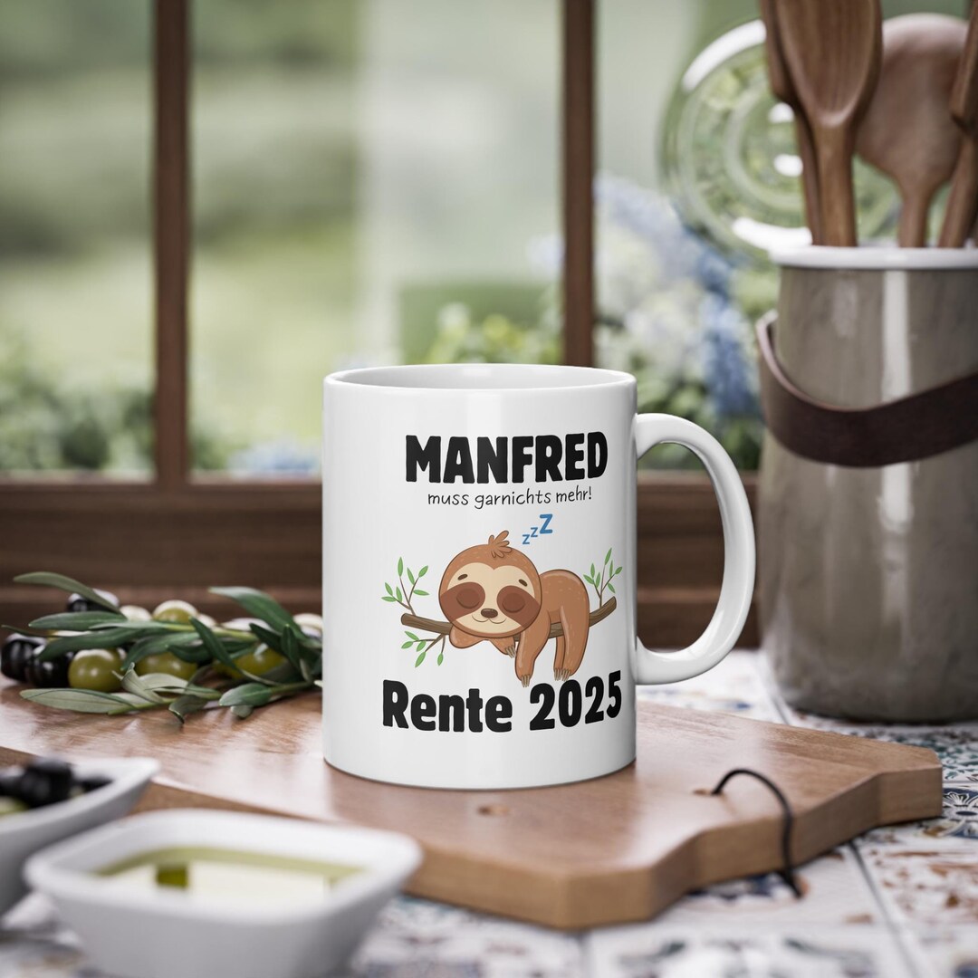 Personalized Mug Pension Mug Retirement Mug Farewell Colleague Pension 2025 Pensioner 2025