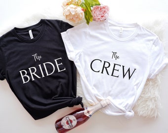 Junggesellinnen Abschied, JGA The Bride The Crew, JGA Party Shirts, JGA Shirts, Junggesellenabschied, Braut, Team Braut, Bachelorette