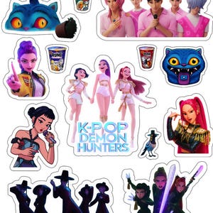 KPOP Demon Hunters holographic vinyl stickers
