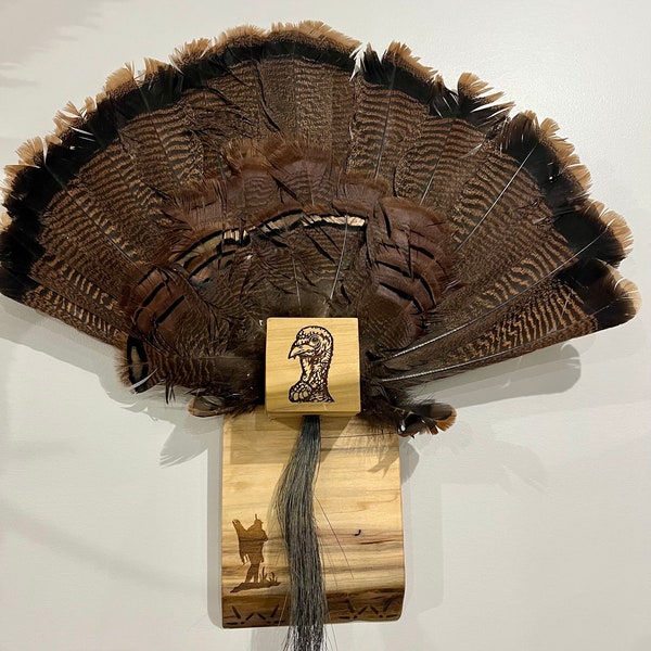Turkey Fan Mount Etsy