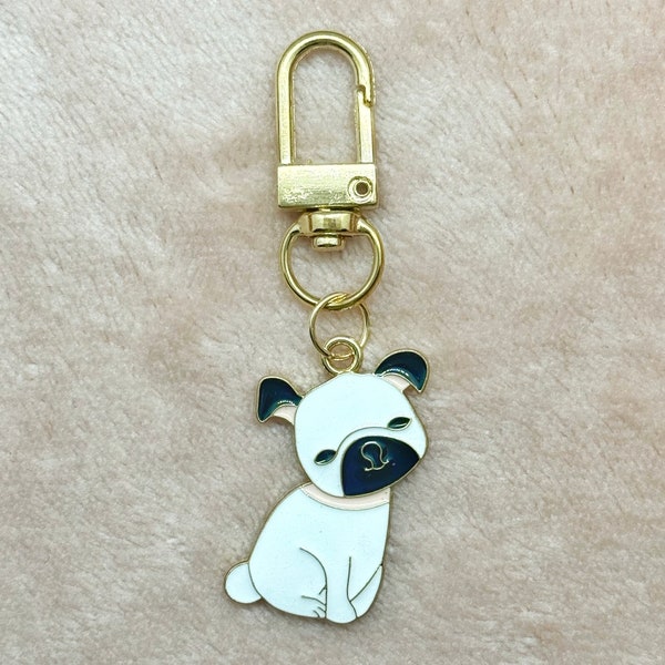 Porte clé bulldog chien