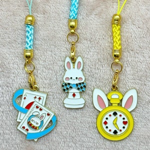 Accroche téléphone lapin carte poker mignon